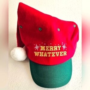 CHRISTMAS HAT "MERRY WHATEVER" ONE SIZE